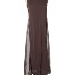 Rozae Nichols Dresses - Rozae Nichols long brown and gray rayon dress sz P Rozae Nichols Dresses - Rozae Nichols long brown and gray rayon dress sz P